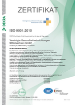 Zertifikat DIN EN ISO 9001:2015 Zertifikat